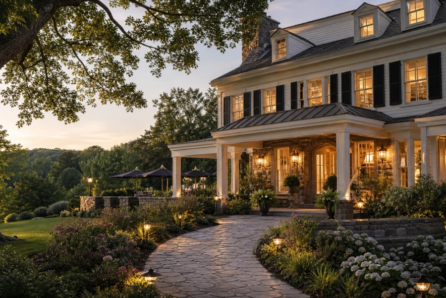 Rear view of Cedar Hollow Inn